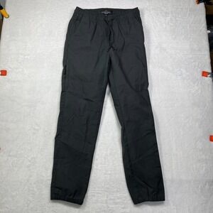 Nickel & Iron Jogger Pants Mens Small Black Cotton Stretch Trail‎ Hiking Camping